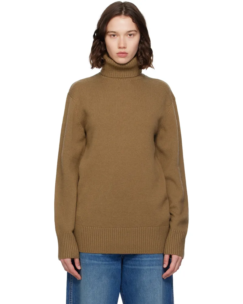 Totême Brown Cashmere Turtleneck Hazel