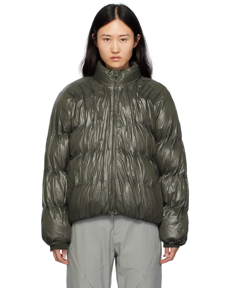 Post Archive Faction Khaki 5.1 Right Down Jacket Metallic