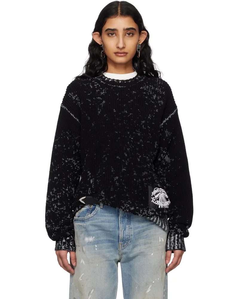 Acne Studios Black Crew Neck Sweater 900