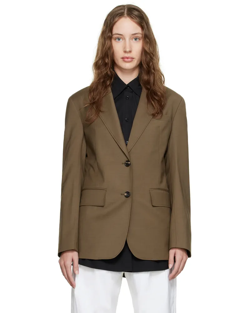 Arch The Brown Single-Breasted Blazer Brown