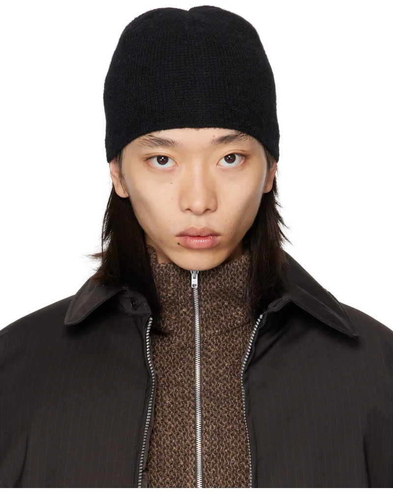 Our Legacy Black Alpaca Beanie Black