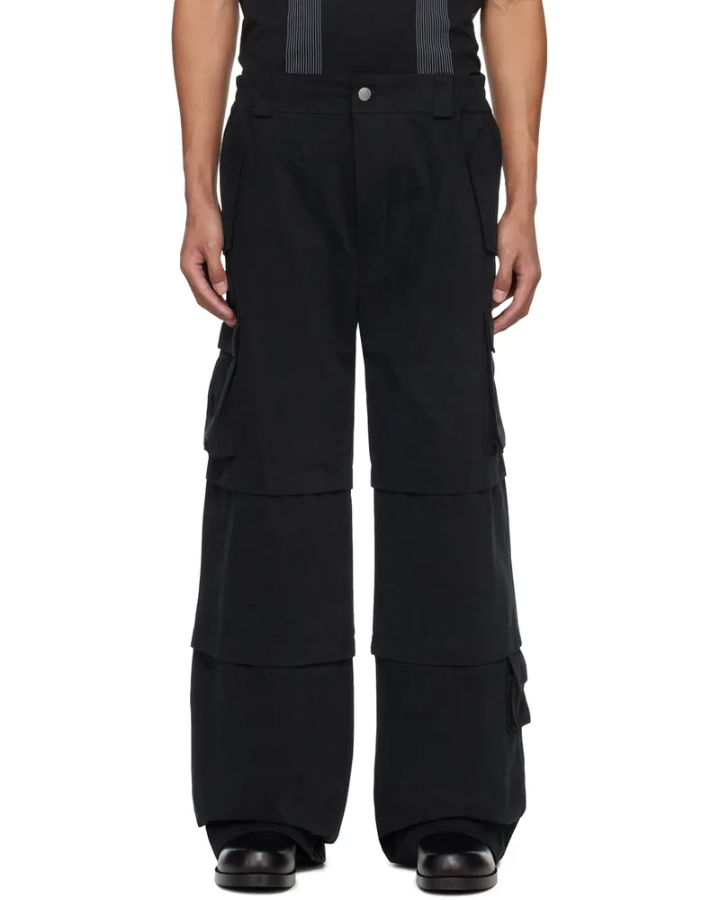 MISBHV Black Work Cargo Pants Black