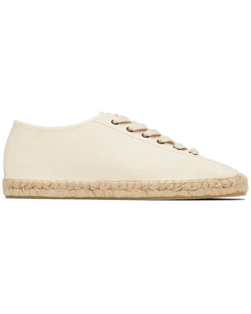 Christophe Lemaire Off-White Linoleum Laced Espadrilles Wh002