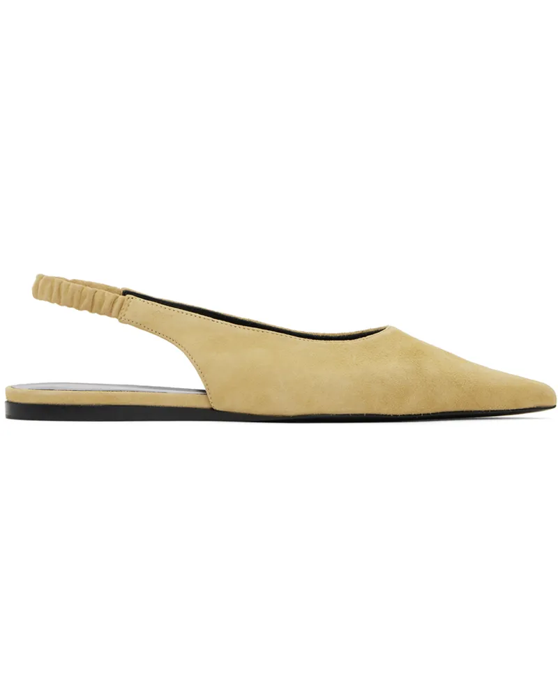 Proenza Schouler Beige Spike Slingback Ballerina Flats 20033