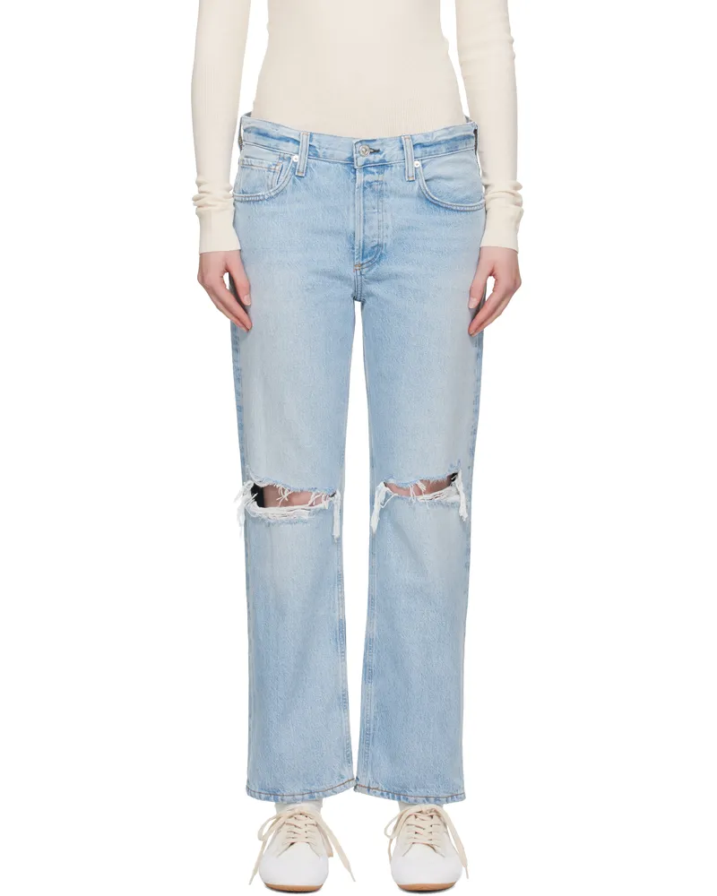 Citizens of humanity Blue Neve Low Slung Relaxed Jeans Pagoda