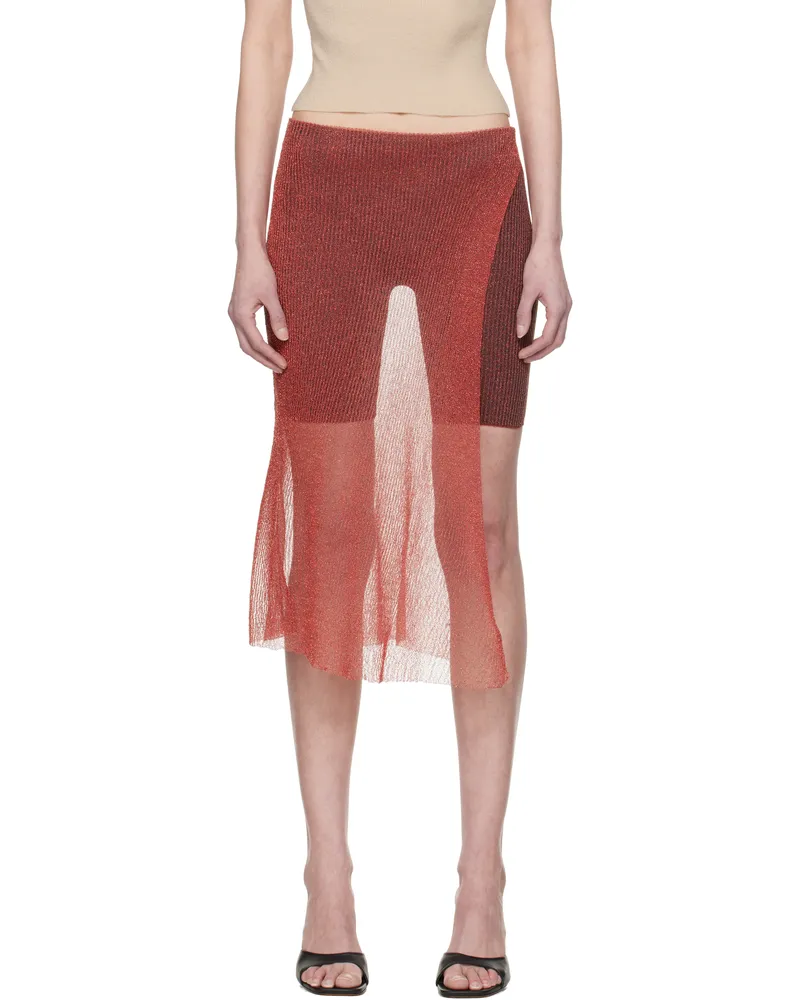 Isa Boulder SSENSE Exclusive Red Wrap Skort Chilli