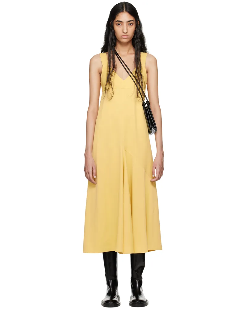 Studio Nicholson Yellow Wylie Maxi Dress Butter