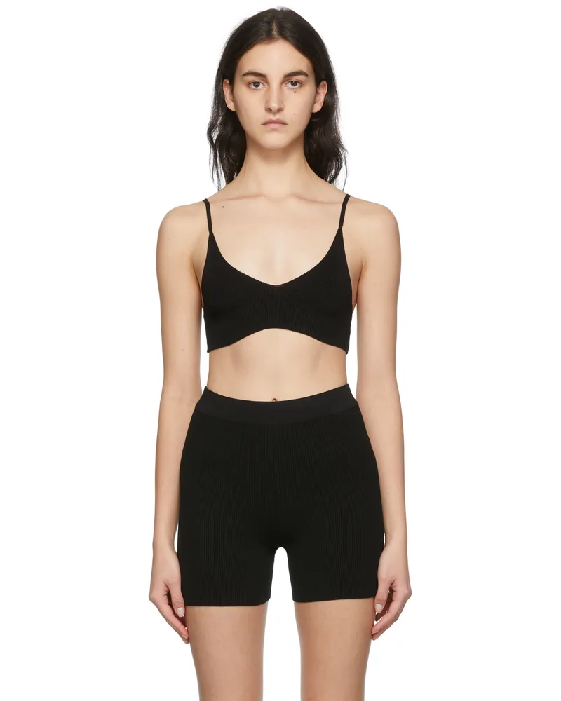Jacquemus Black La Montagne 'Le Bandeau Valensole' Bra 990