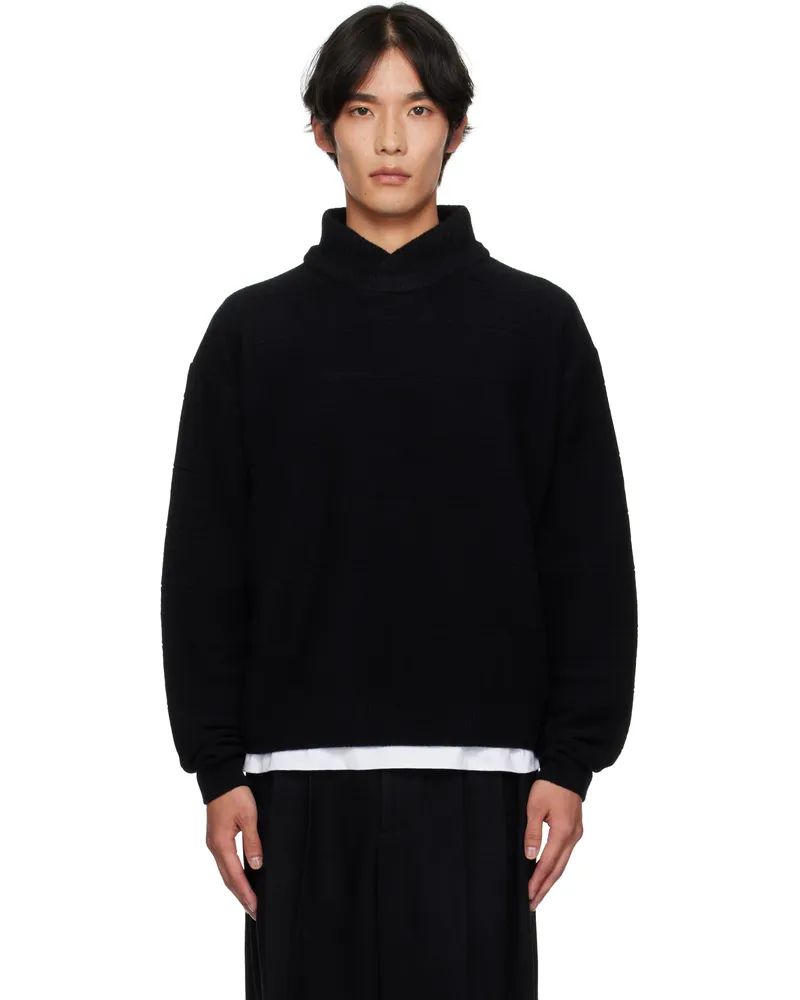 LE 17 SEPTEMBRE Black Crewneck Sweater Black
