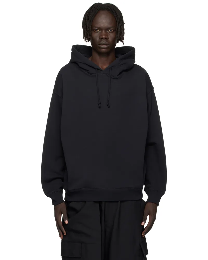 Y-3 Black Graphic Hoodie Black