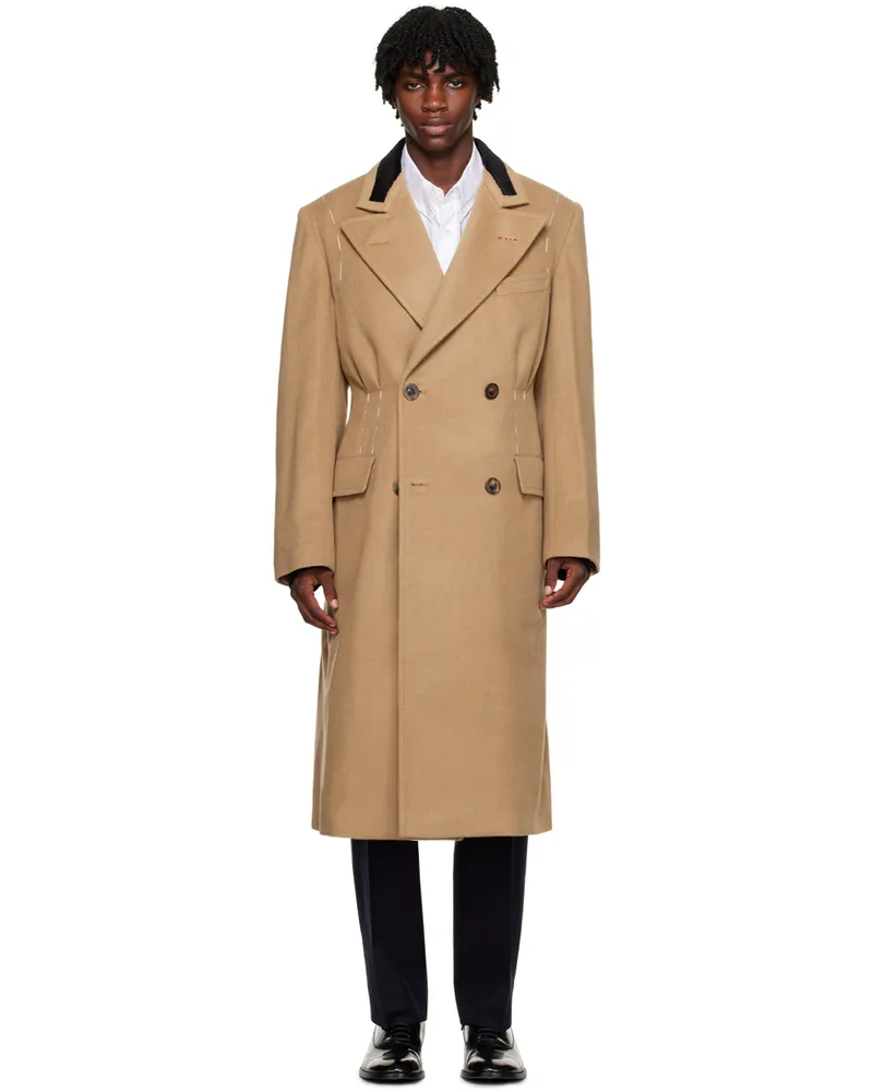 Maison Margiela Tan Stitch Coat 124