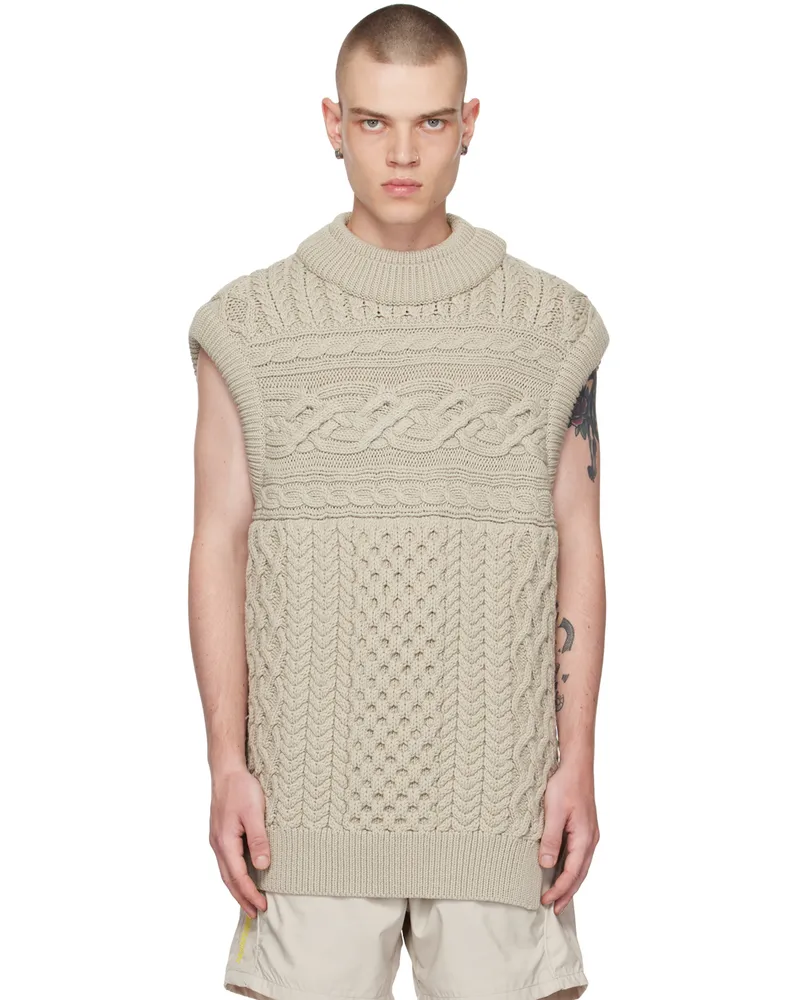 Robyn Lynch Gray Oversized Vest 22676064