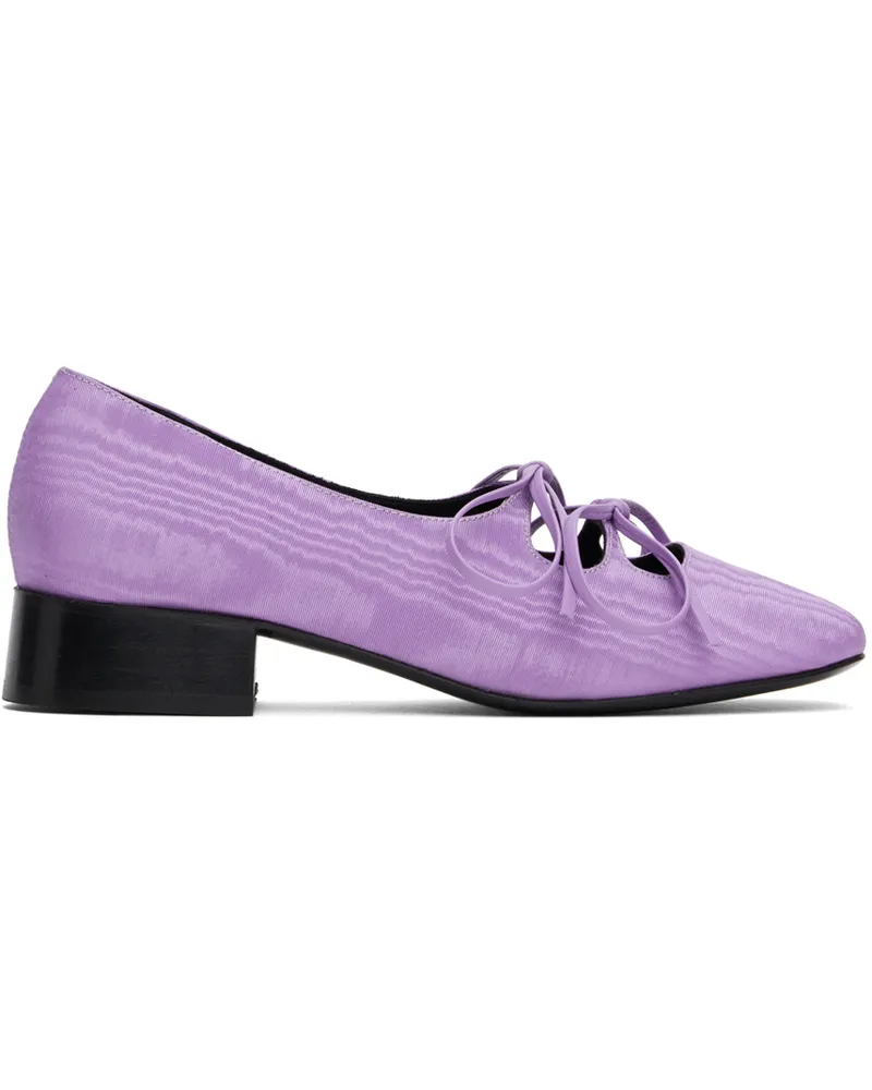 NICOLE SALDAÑA Purple Isabel Ballerina Flats Purple