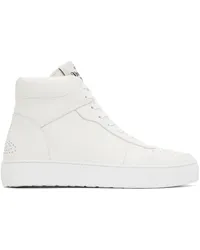 Vivienne Westwood White Classic Punch Trainer High Top Sneakers Ss24-a401