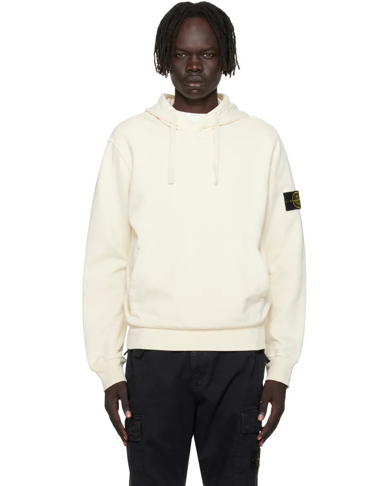 Stone Island Off-White 6100062 Organic Cotton Fleece Hoodie V0093