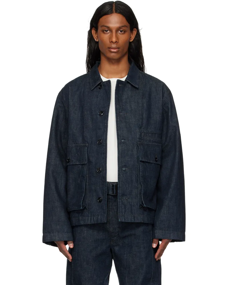 Christophe Lemaire Indigo Boxy Denim Jacket Bl760