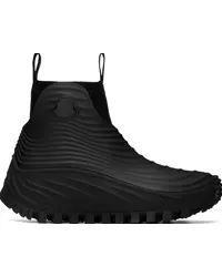 Moncler Black Aqua High Rain Boots Black