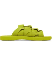 Bottega Veneta Green Intrecciato Slides 7278-kiwi