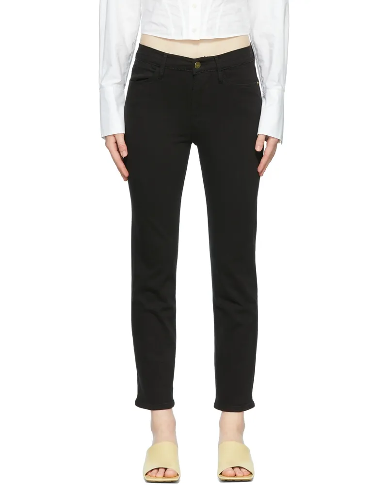 Frame Denim Black 'Le High Skinny' Jeans Film