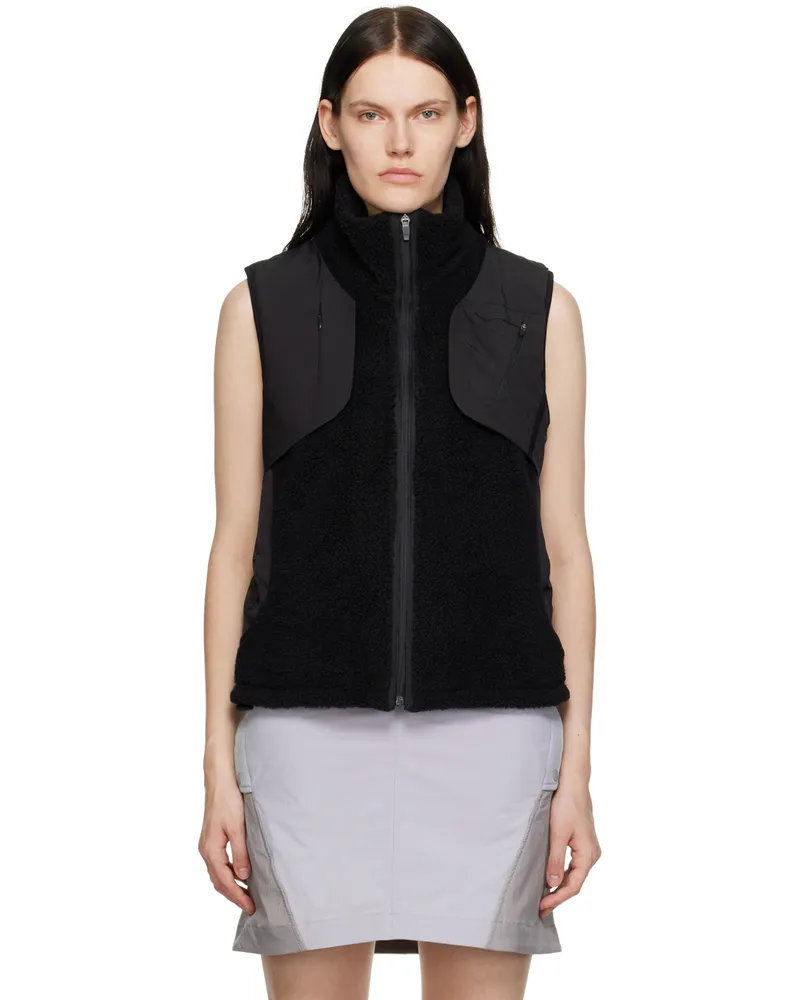 Hyein Seo Black Paneled Vest Black