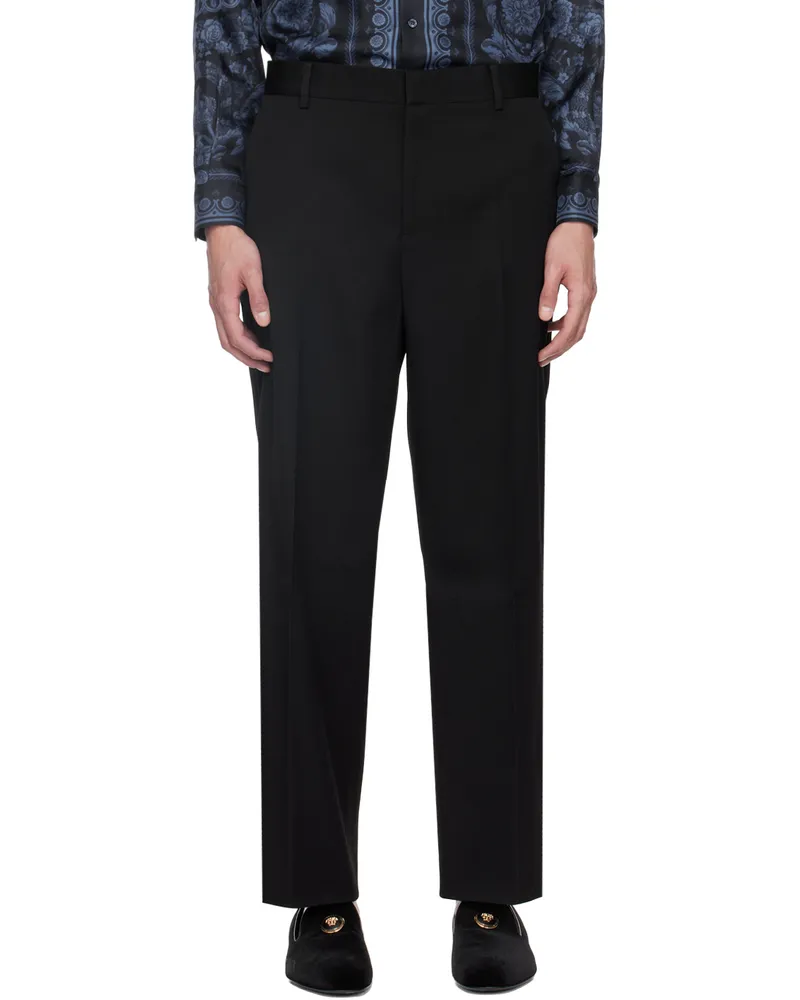 Versace Black Formal Trousers 1b000-black