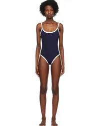 Moncler Navy Printed Swimsuit Navy