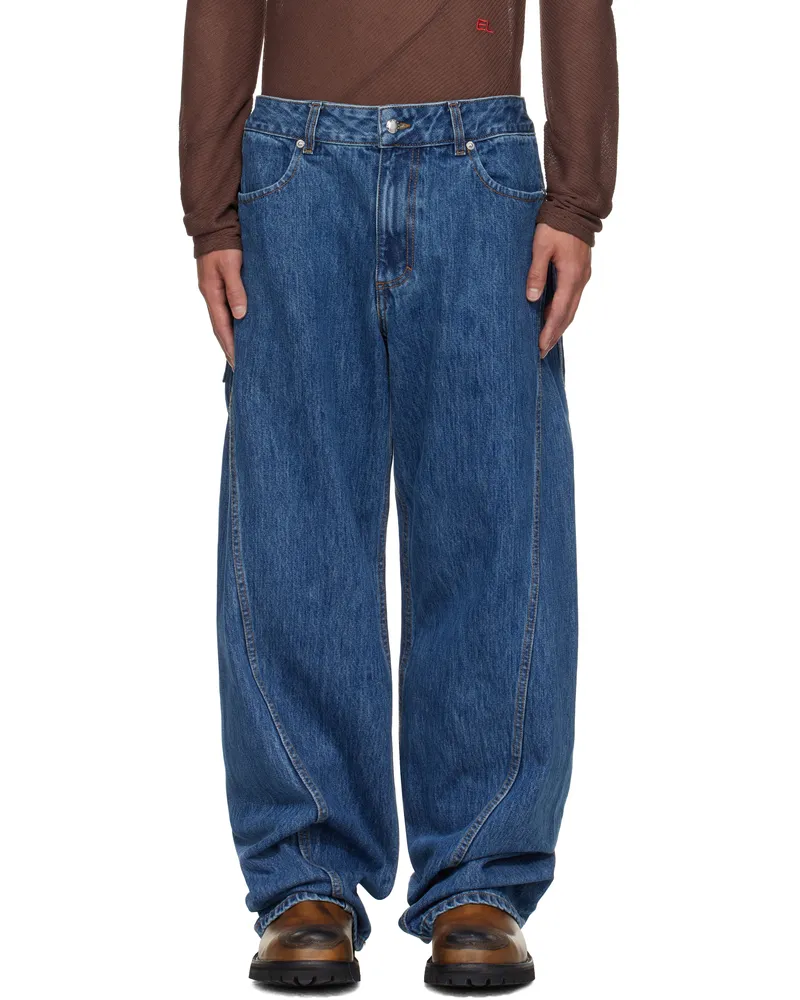 Eckhaus Latta Blue Bend Jeans Vintage