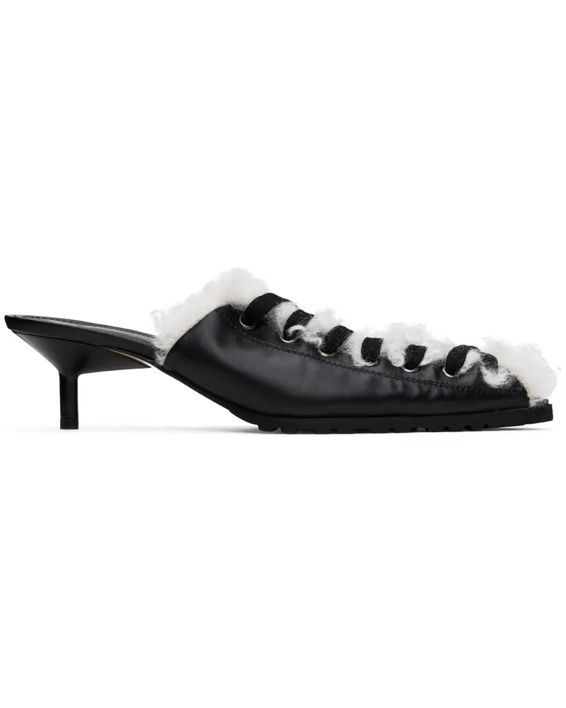 OTTOLINGER Black Kitten Mules Black