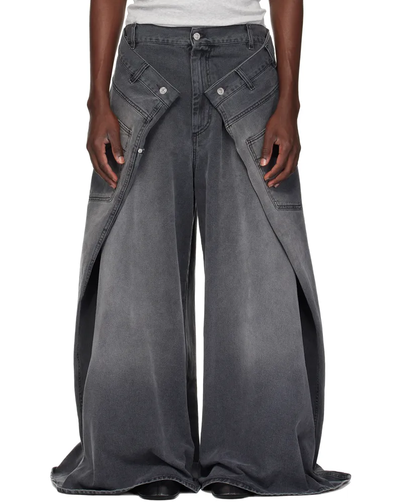 LU'U DAN Gray Maxi x Maxi x Maxi Jeans Outcast