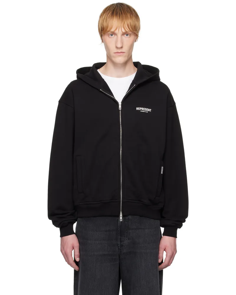 REPRESENT Black 'Represent Owners Club' Zip Hoodie Black
