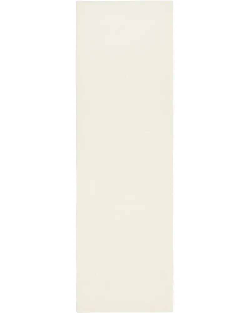 Rier Off-White Fleece Scarf White