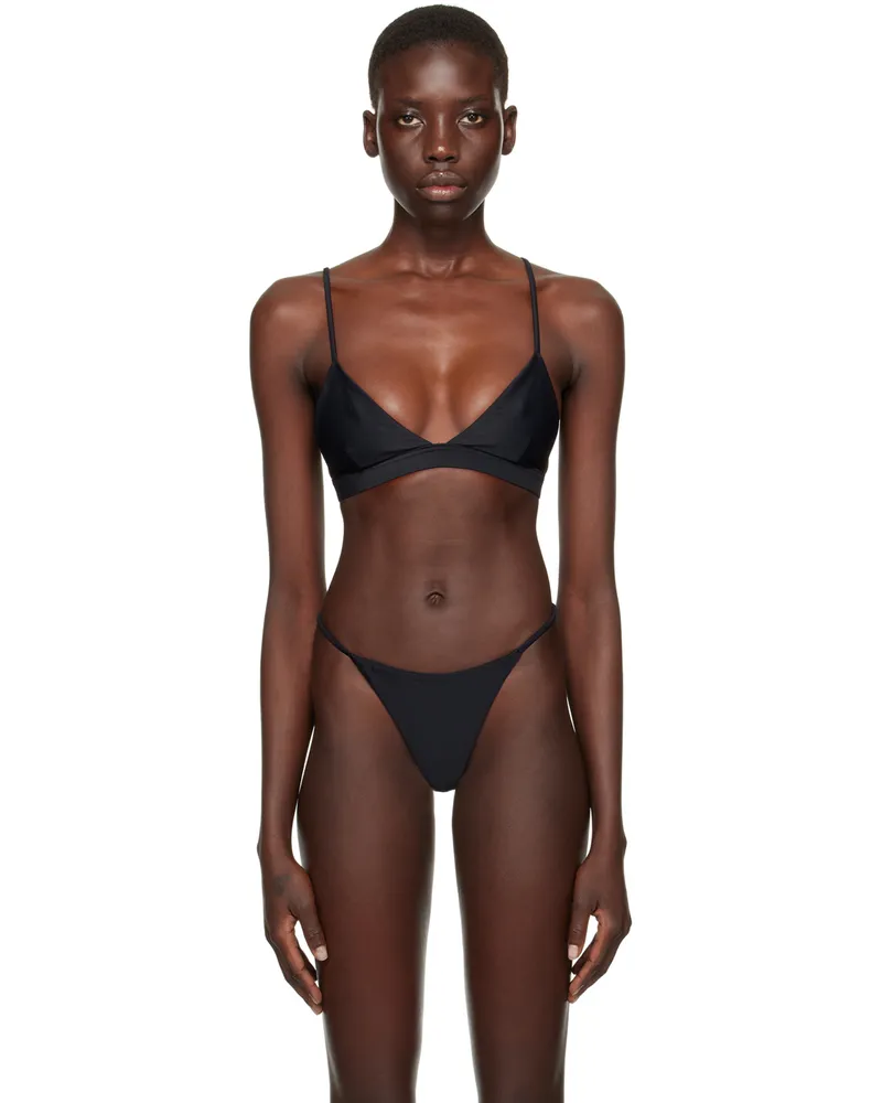 CDLP Black Triangle Bikini Top Black