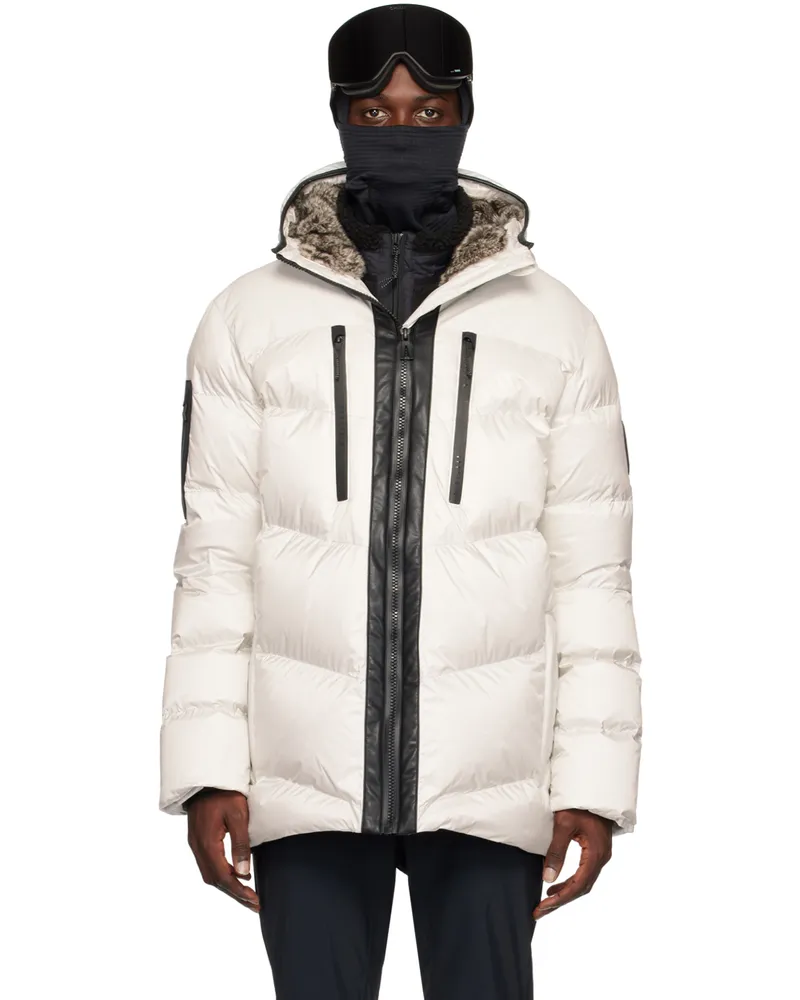 Sportalm Off-White Hooded Down Jacket 8
