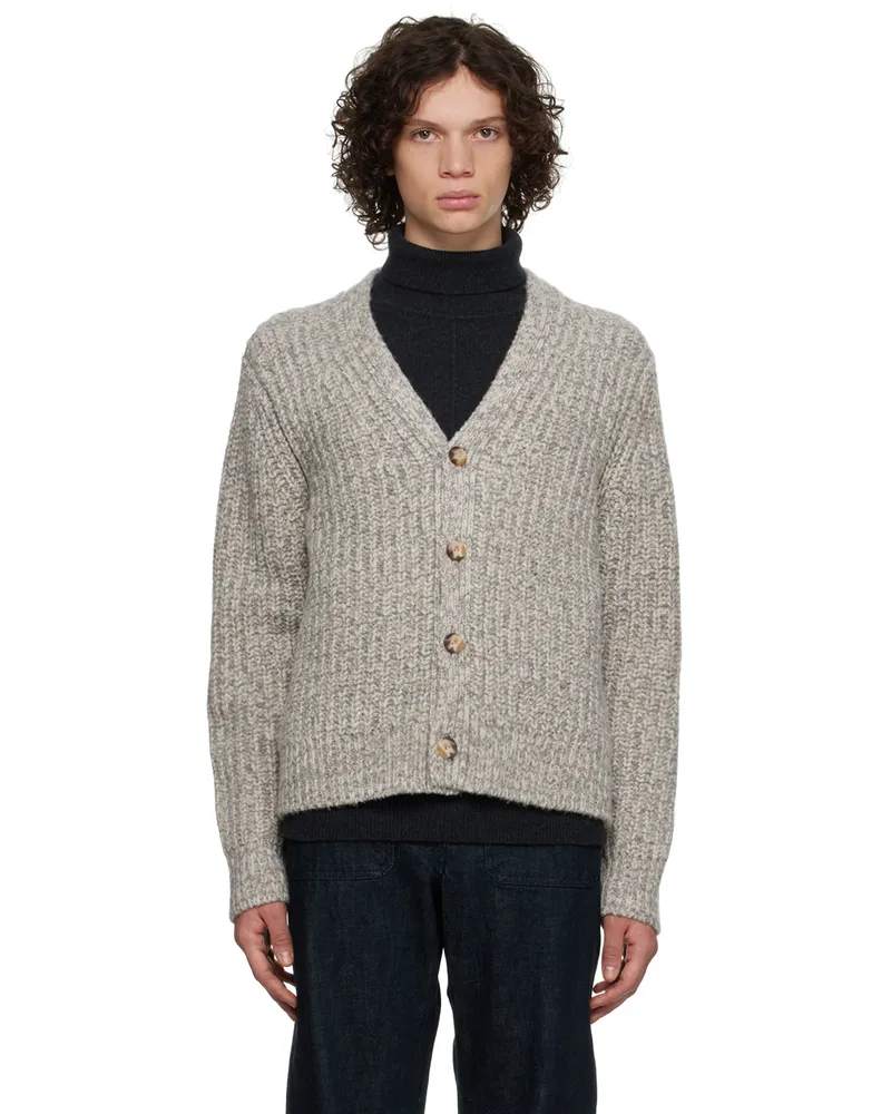 Joseph Gray Rib Cardigan 0220