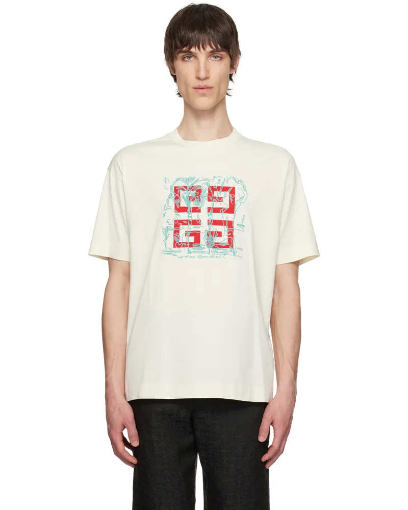 Givenchy Off-White 4G Regular Fit T-shirt 105-ivory