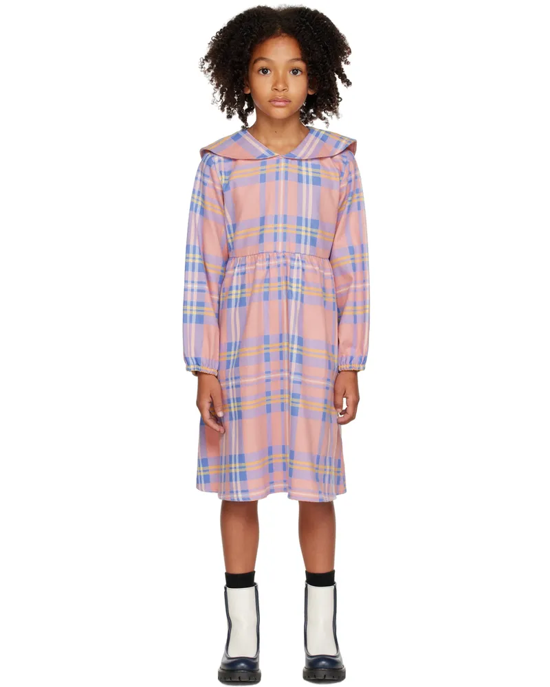 Mini Rodini Kids Pink Sailor Dress Pink
