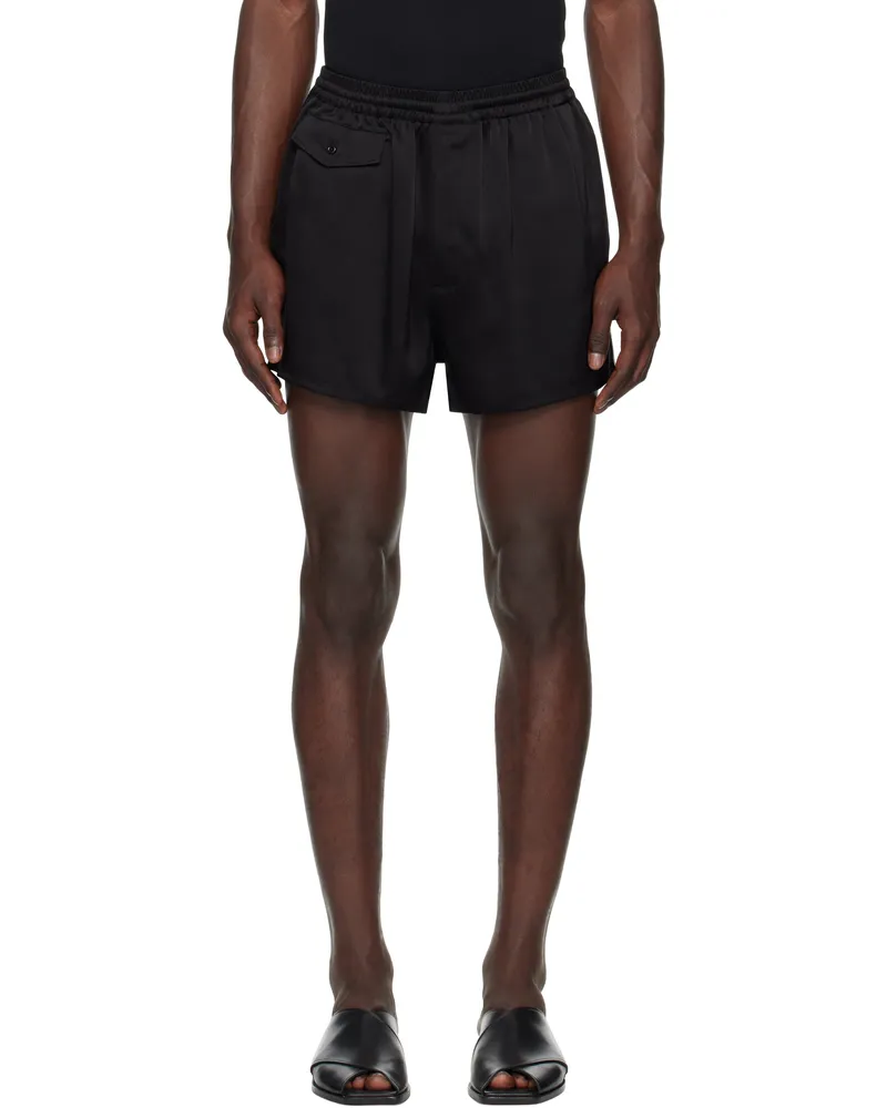 Peter Do Black Sando Mini Shorts Black