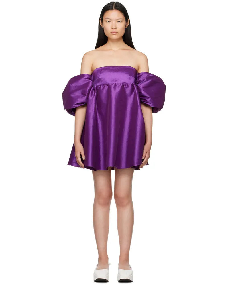 Kika Vargas Purple Gitta Minidress Purple