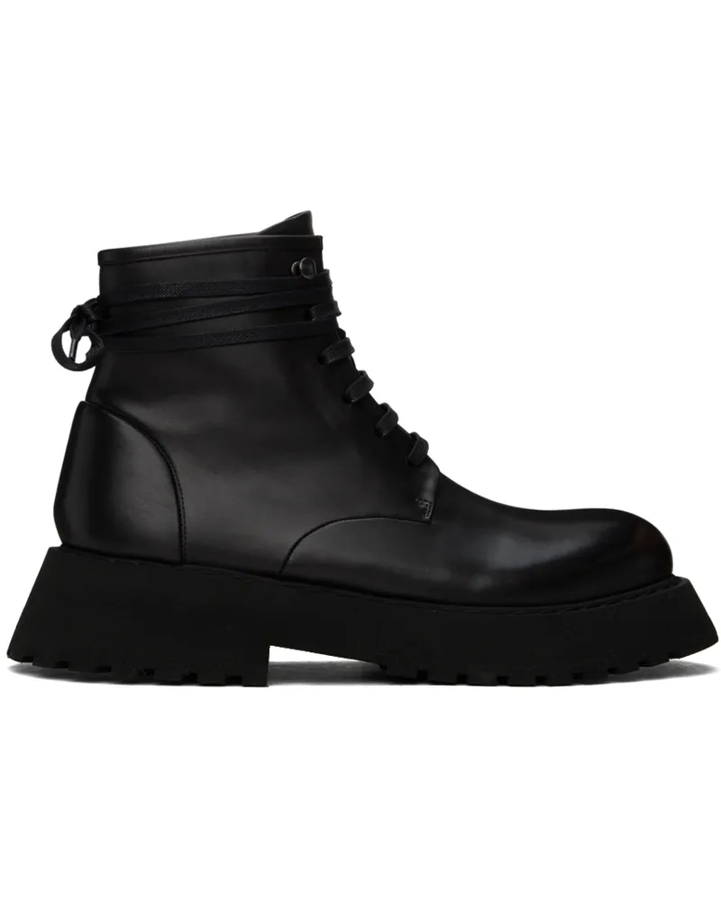 Marsèll Black Micarro Lace-Up Ankle Boots Nero