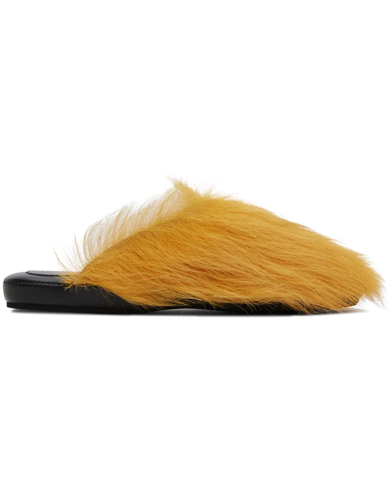 Marni Yellow Fussbett Sabot Slippers India