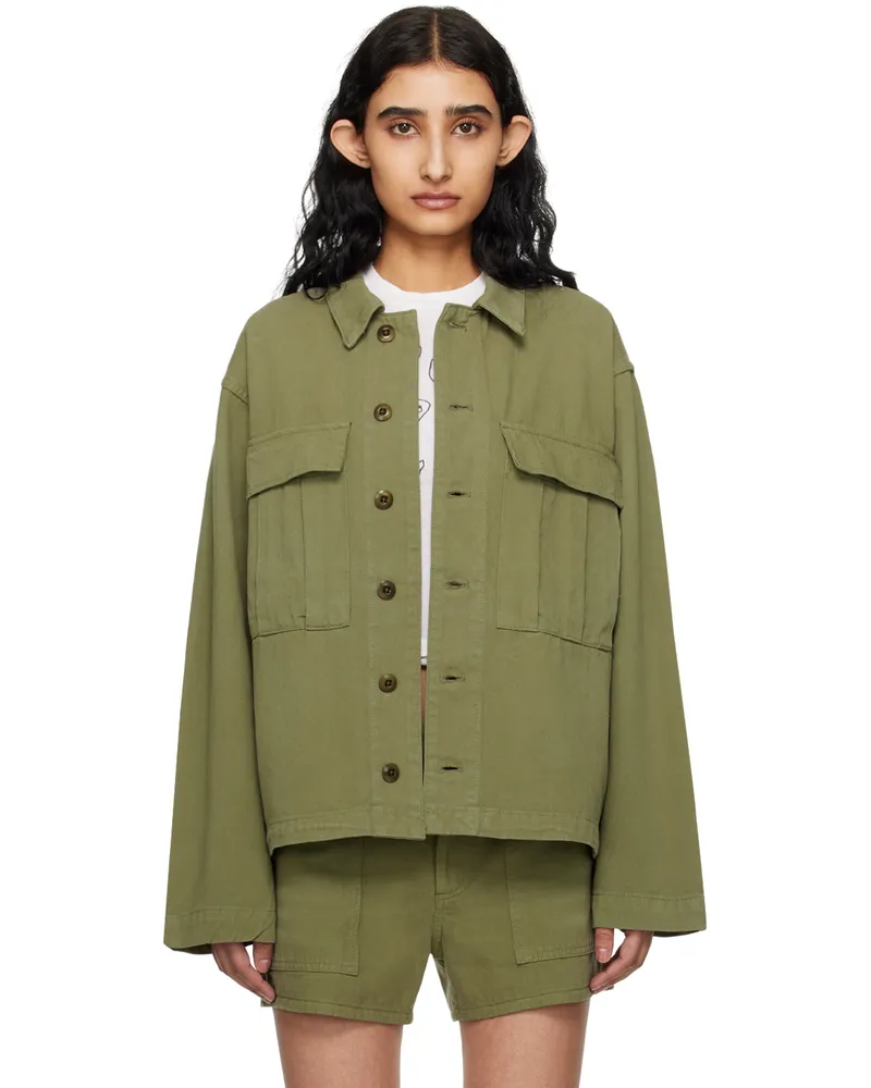 RE/DONE Khaki Field Jacket Bayleaf