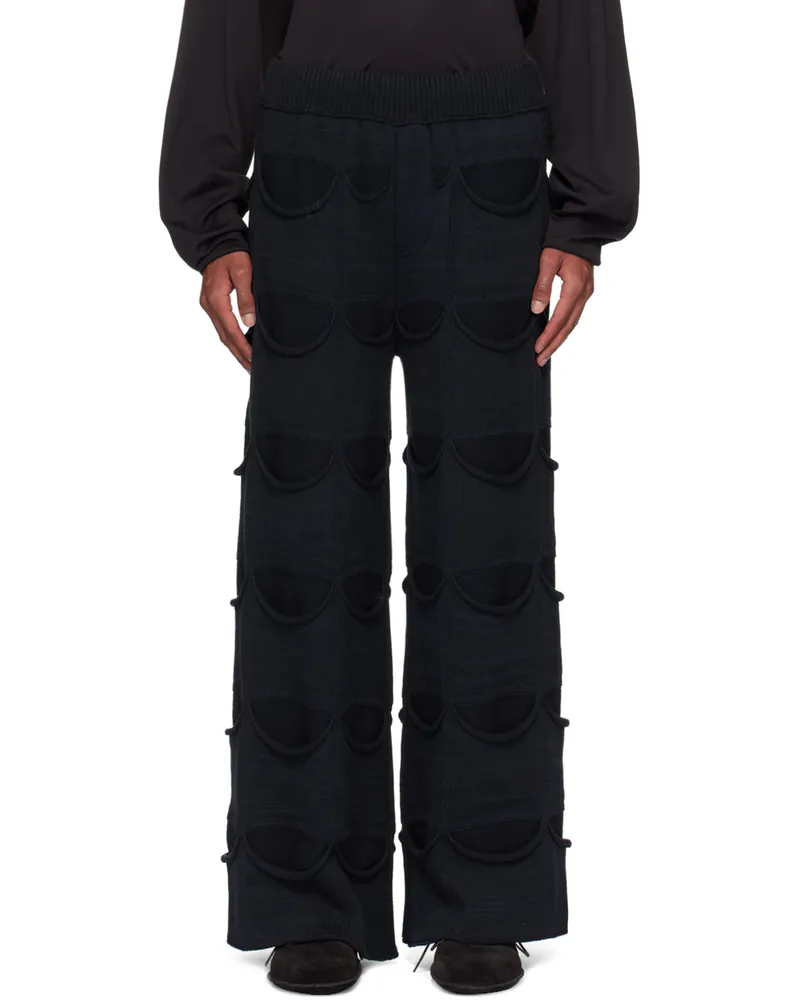 Isa Boulder SSENSE Exclusive Navy All Pocket Trousers Midnight
