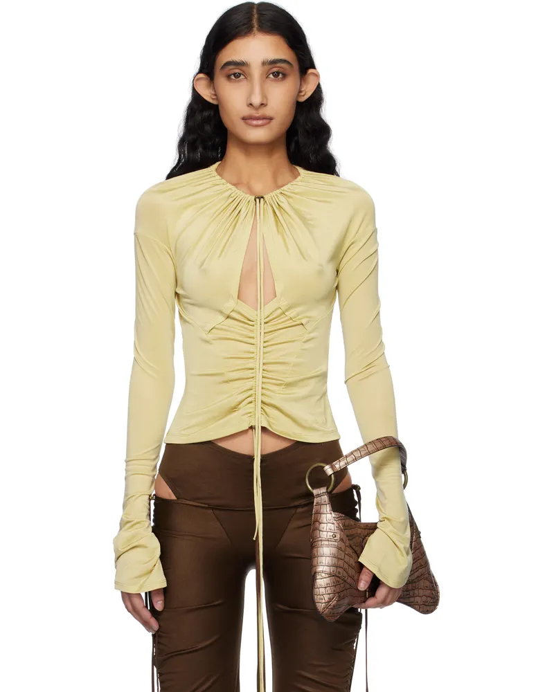 Charlotte Knowles Taupe Cu Blouse Pale