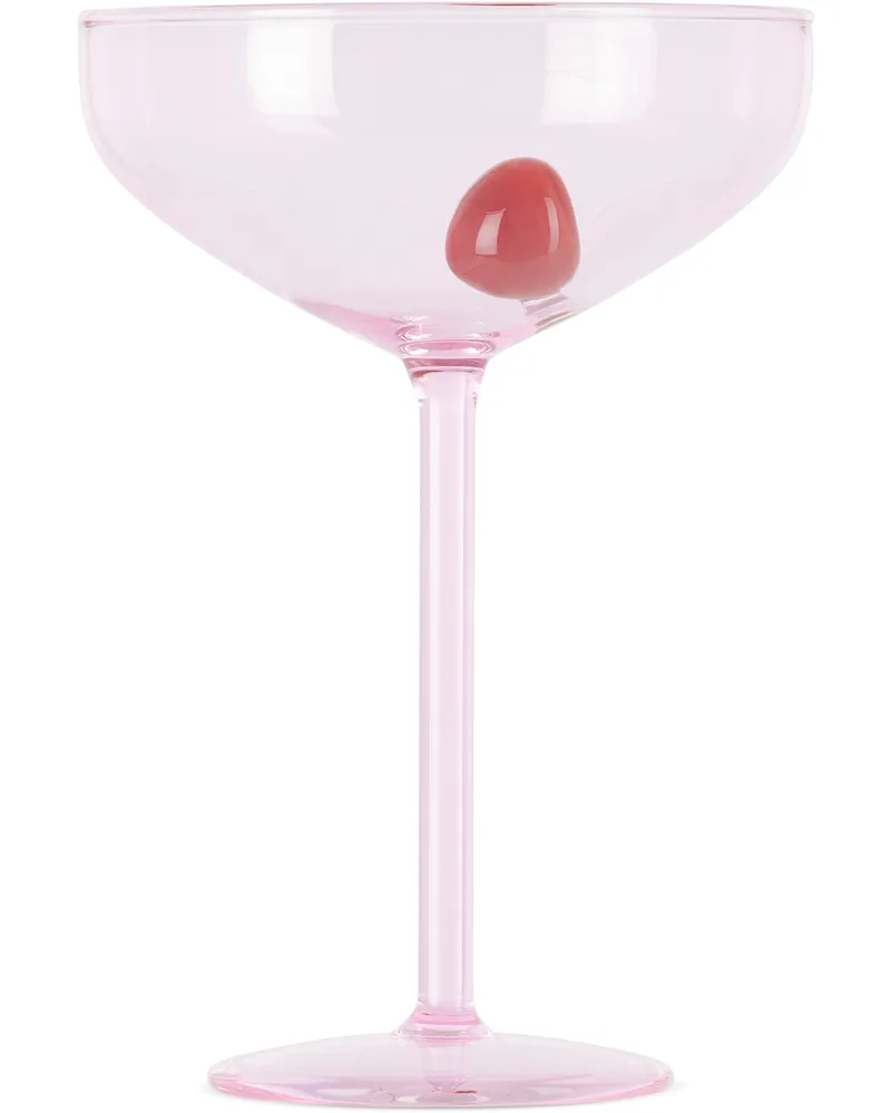 Maison Balzac Pink Manhattan Cocktail Glass Pink