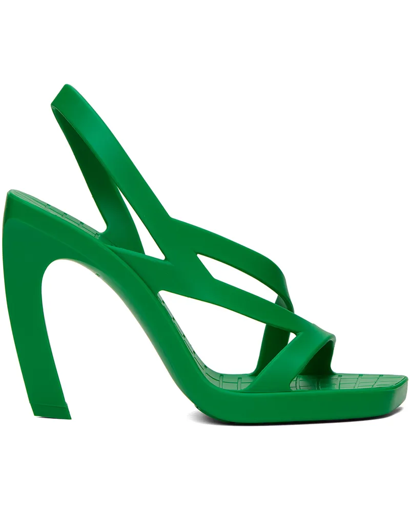 Bottega Veneta Green Jimbo Heeled Sandals 3708