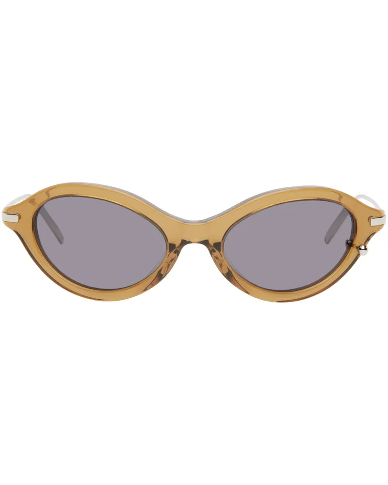Justine Clenquet SSENSE Exclusive Brown Neve Sunglasses Brown