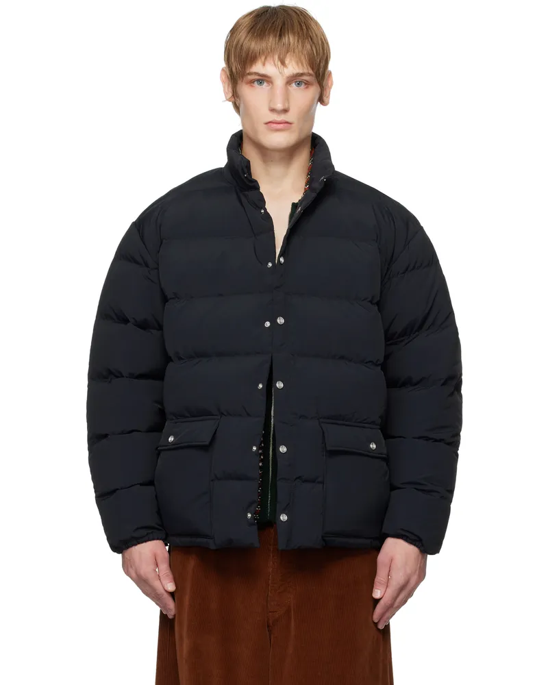 BODE Black Burlington Puffer Down Jacket Black