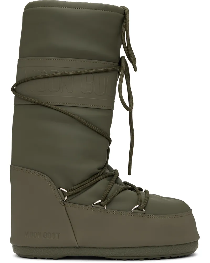 Moon Boot Khaki Icon Rubber Boots M006
