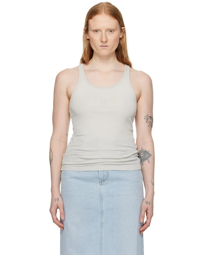 Filippa K Gray Rib Tank Top 9936