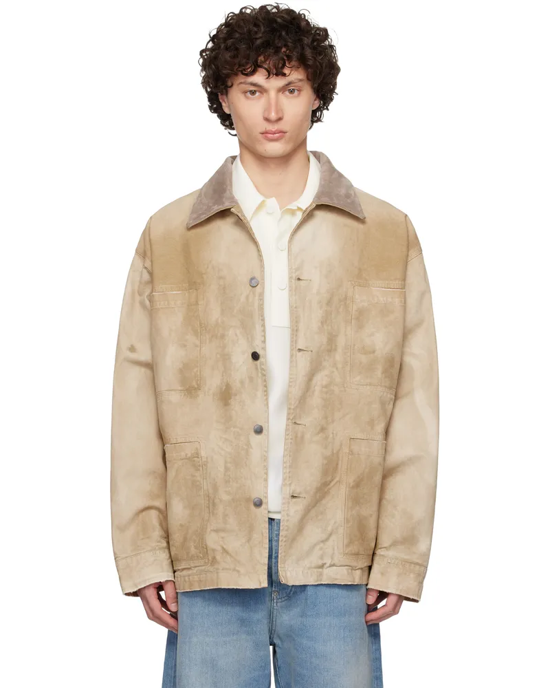 1017 ALYX 9SM Beige Work Twill Jacket Washed